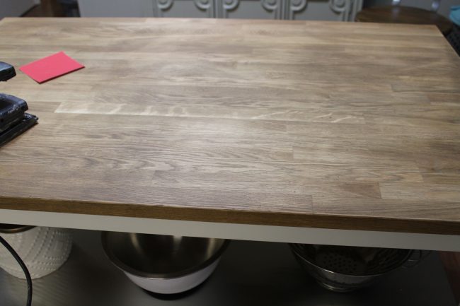 How To Repair A Stained Butcher Block Island