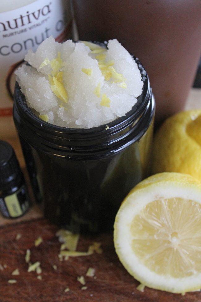 Diy Coconut Oil Lemon Sugar Scrub Life On Shady Lane 0337