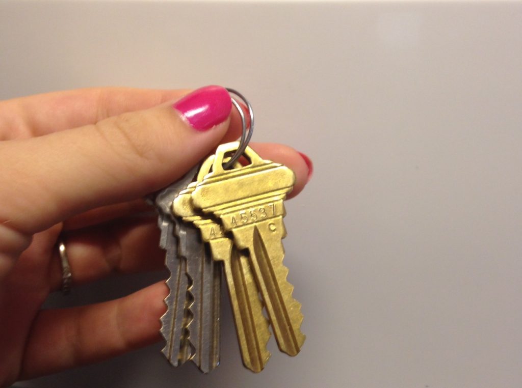Keys to our new home!