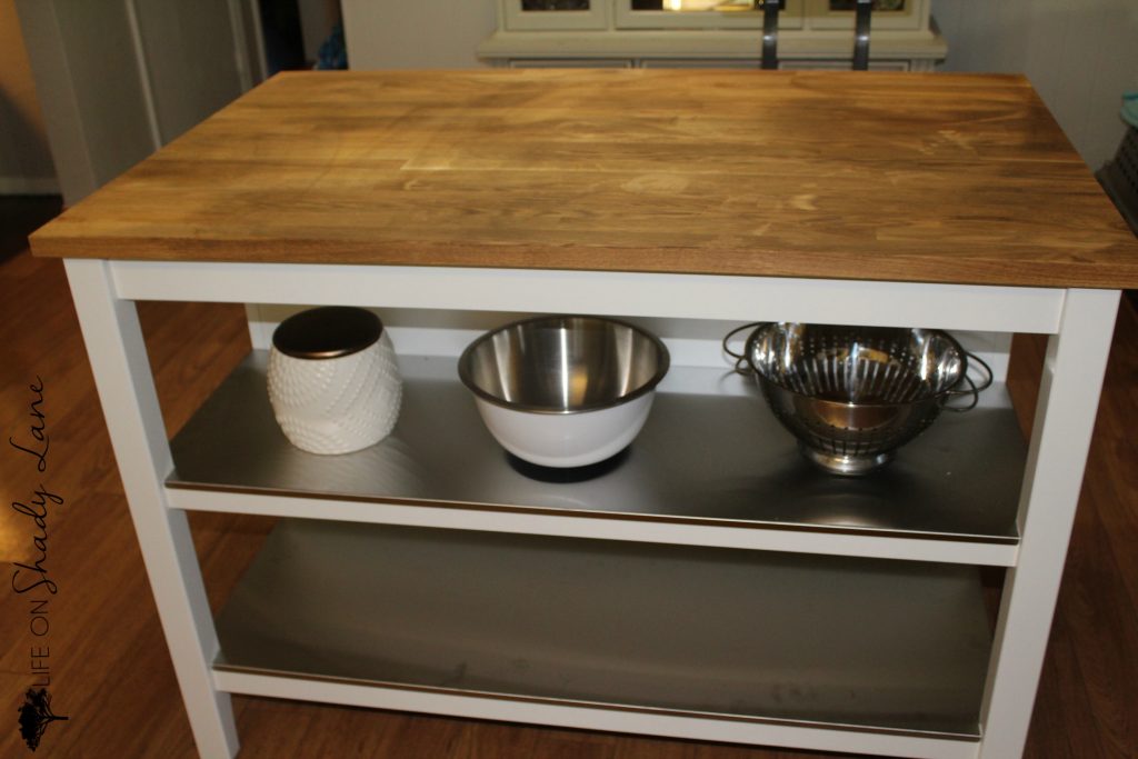 How to repair and refinish a stained butcher block kitchen island