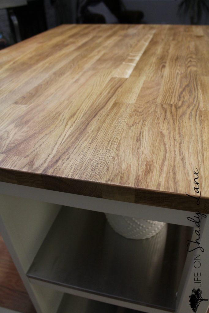 How to repair and refinish a stained butcher block kitchen island