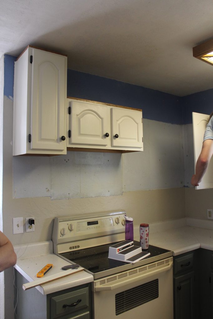 Raised kitchen cabinets