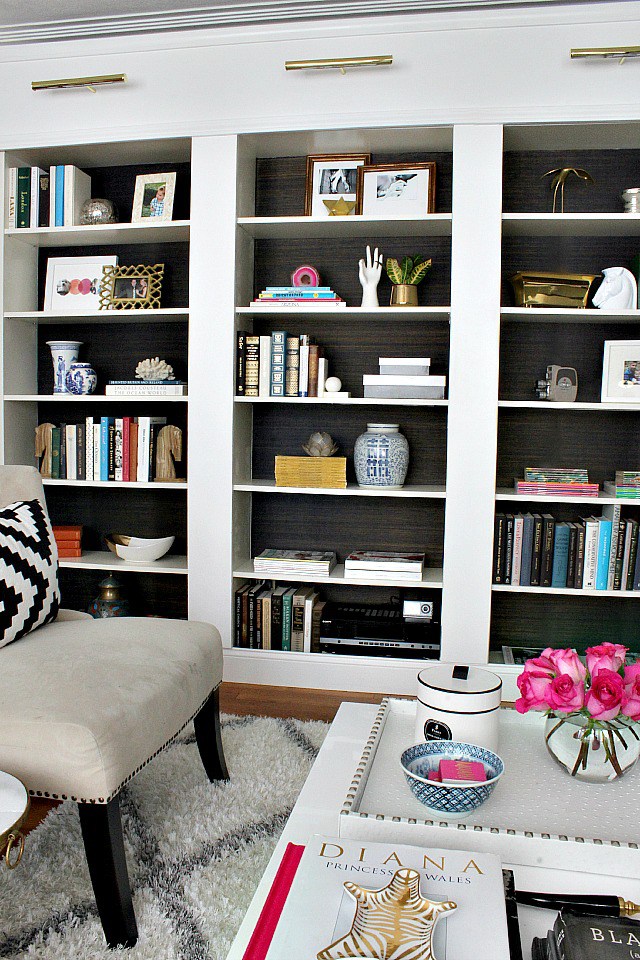 bookcases-with-grasscloth-backs