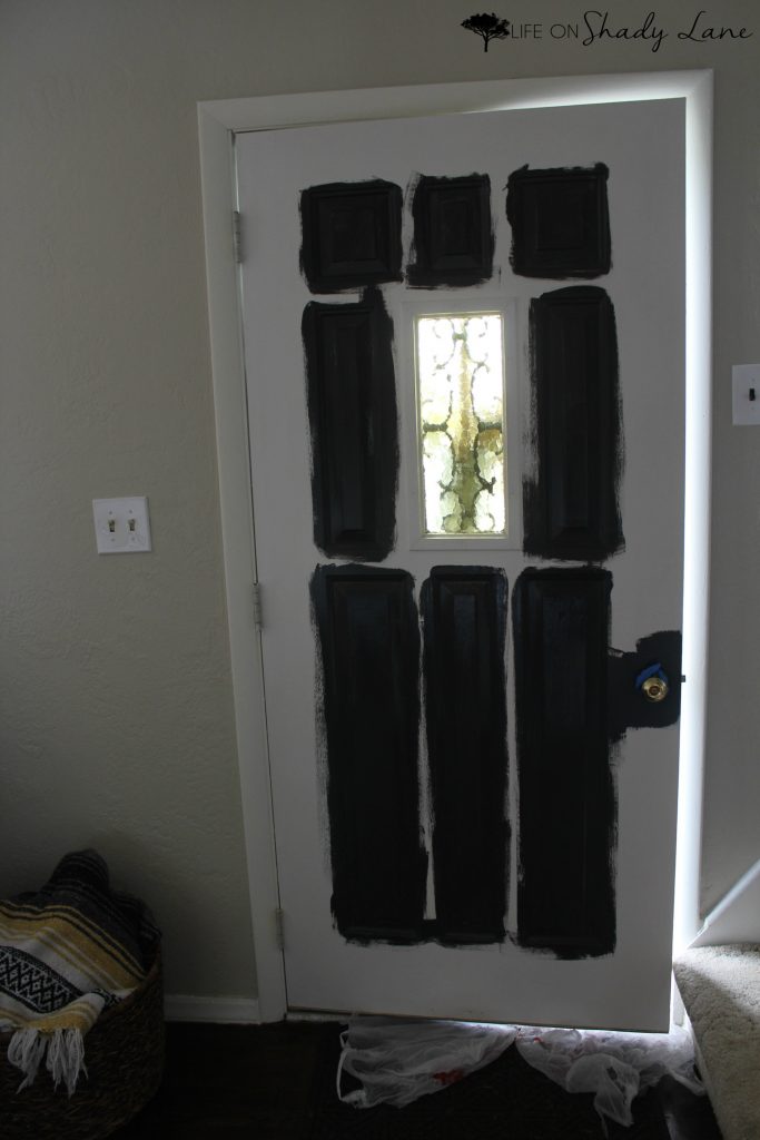 A Modern Farmhouse Door Makeover, Black Interior Doors