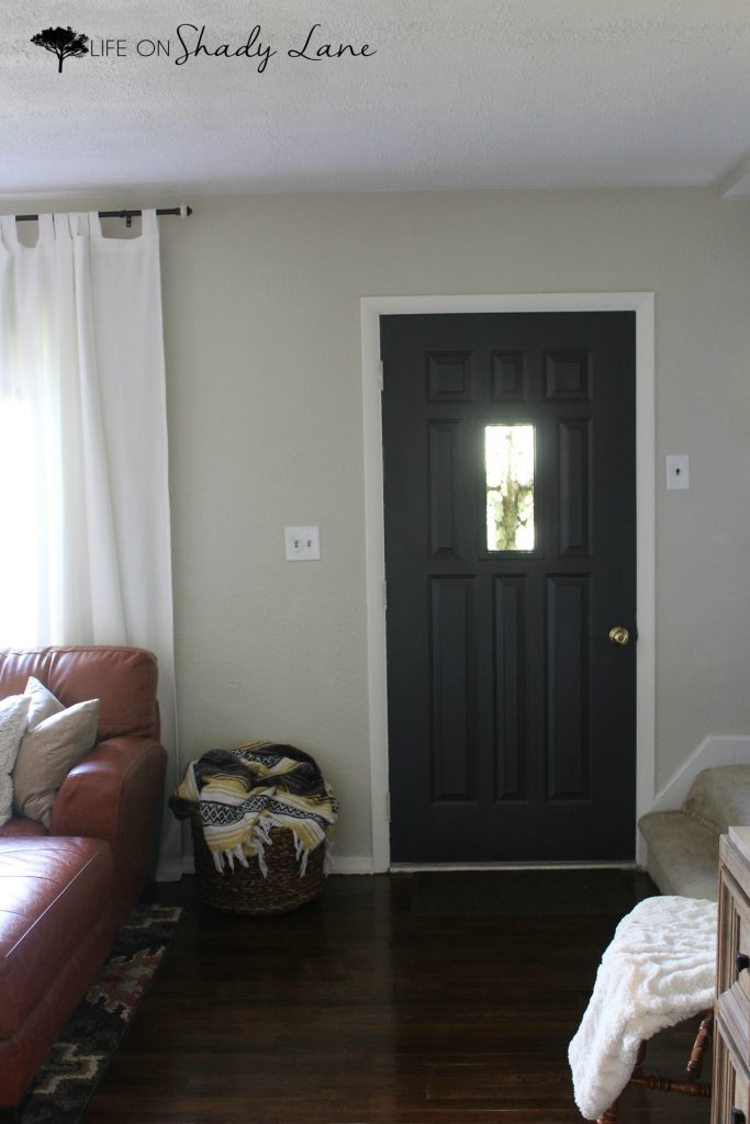 A Modern Farmhouse Door Makeover, Black Interior Doors