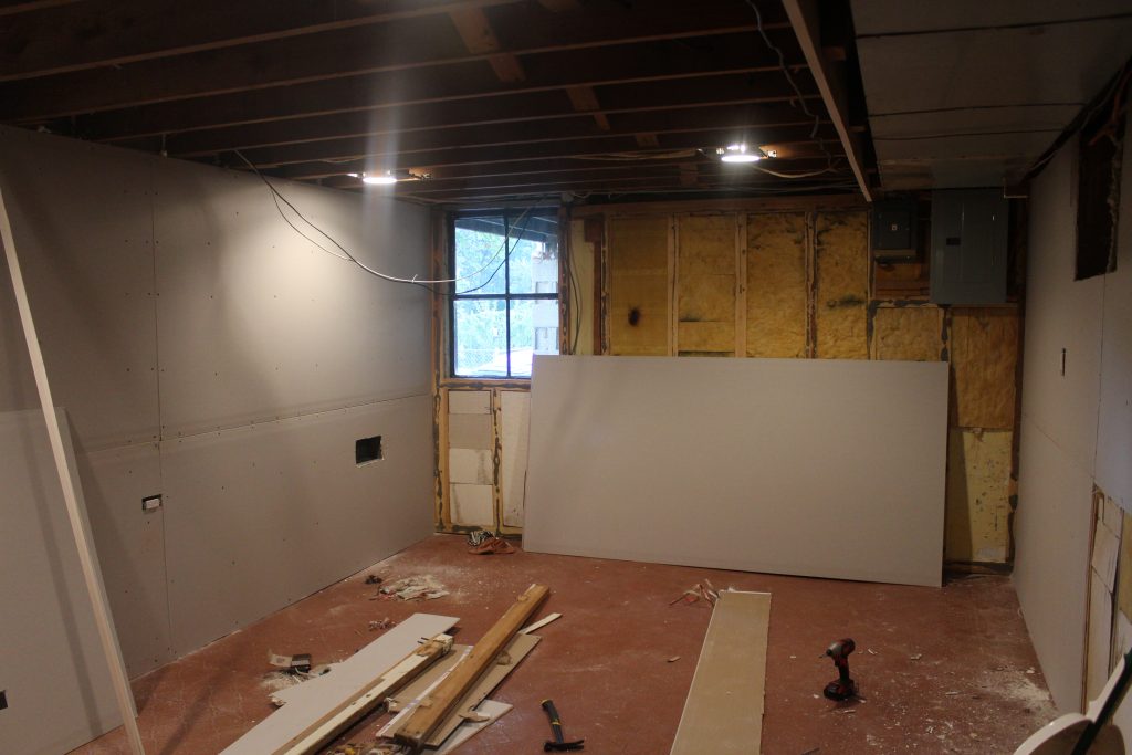 Man Cave: Before via Life on Shady Lane Blog