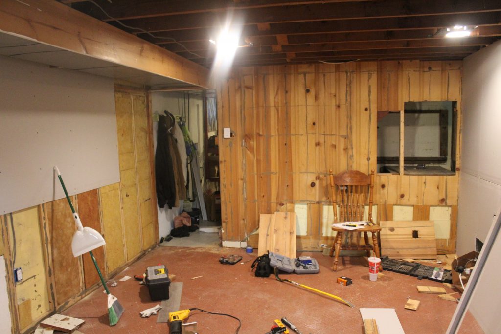 Man Cave: Before via Life on Shady Lane Blog