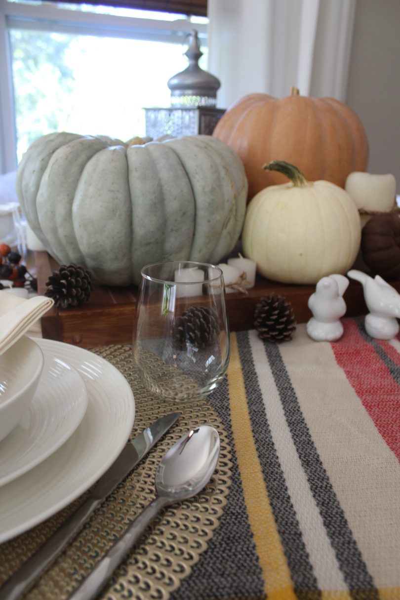 Layered fall tablescape