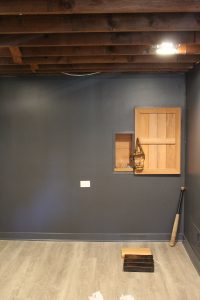 Basement Remodel: We have baseboards and a fridge door!