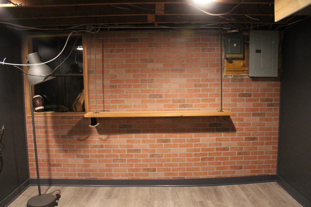 DIY Hanging Bar, Basement Remodel