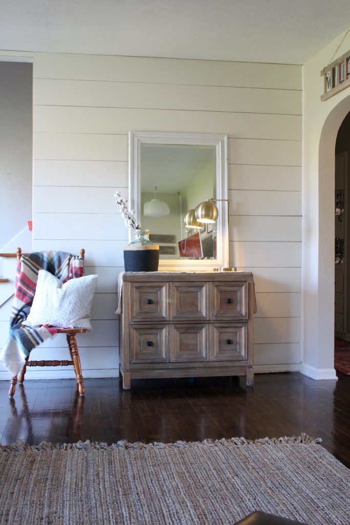 How to Shiplap a Wall for Cheap