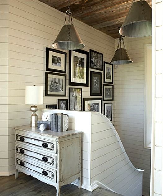 Staircase gallery wall inspiration via Life on Shady Lane blog