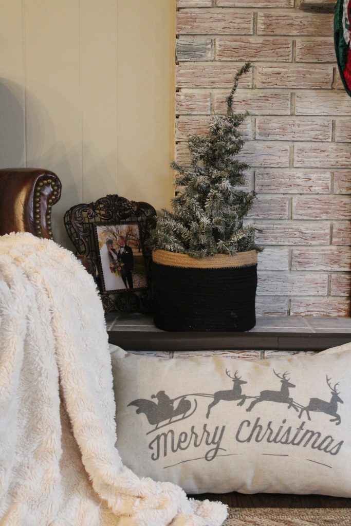 Modern Farmhouse Christmas Dining + Hearth Room via Life on Shady Lane blog