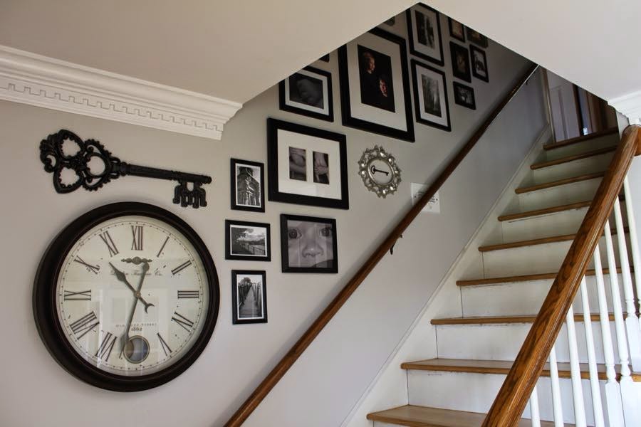 Staircase gallery wall inspiration via Life on Shady Lane blog