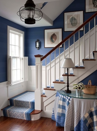 Staircase gallery wall inspiration via Life on Shady Lane blog