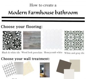 How to create a Modern Farmhouse Bathroom via Life on Shady Lane blog