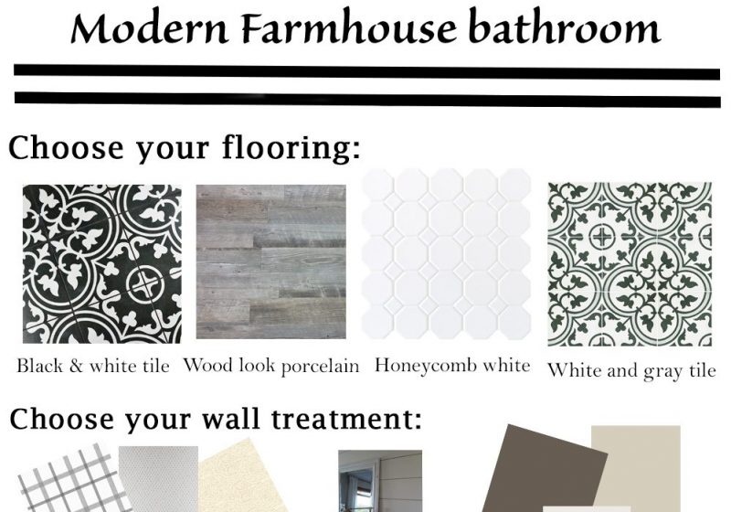 How to create a Modern Farmhouse Bathroom via Life on Shady Lane blog