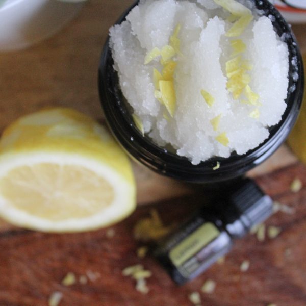 DIY Coconut Oil + Lemon Sugar Scrub via Life on Shady Lane blog