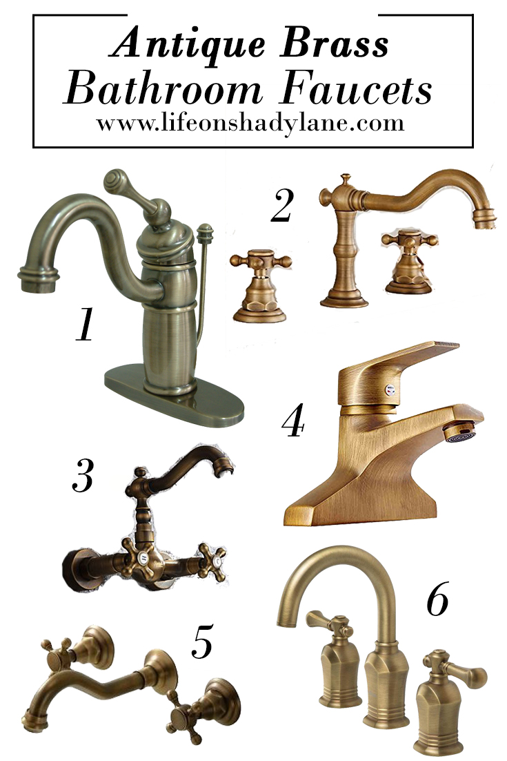 Antique Brass Bathroom Faucets - Affordable and Pretty! 