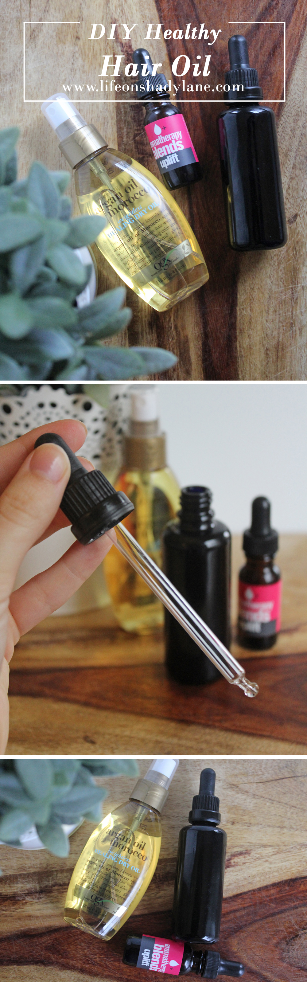 DIY Healthy Hair Oil via Life on Shady Lane blog