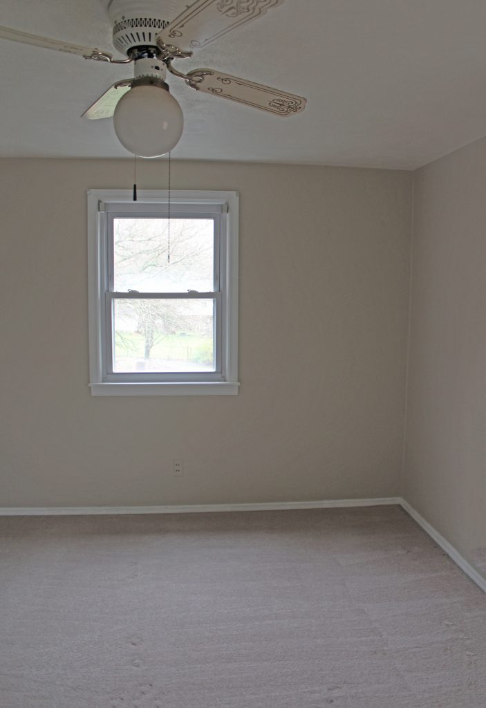 Henry's Bedroom: New paint and clean carpet!