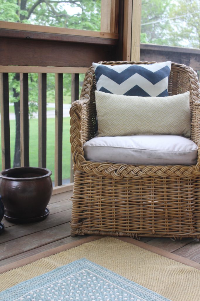 A New Rug and Table for our Porch via Life on Shady Lane blog