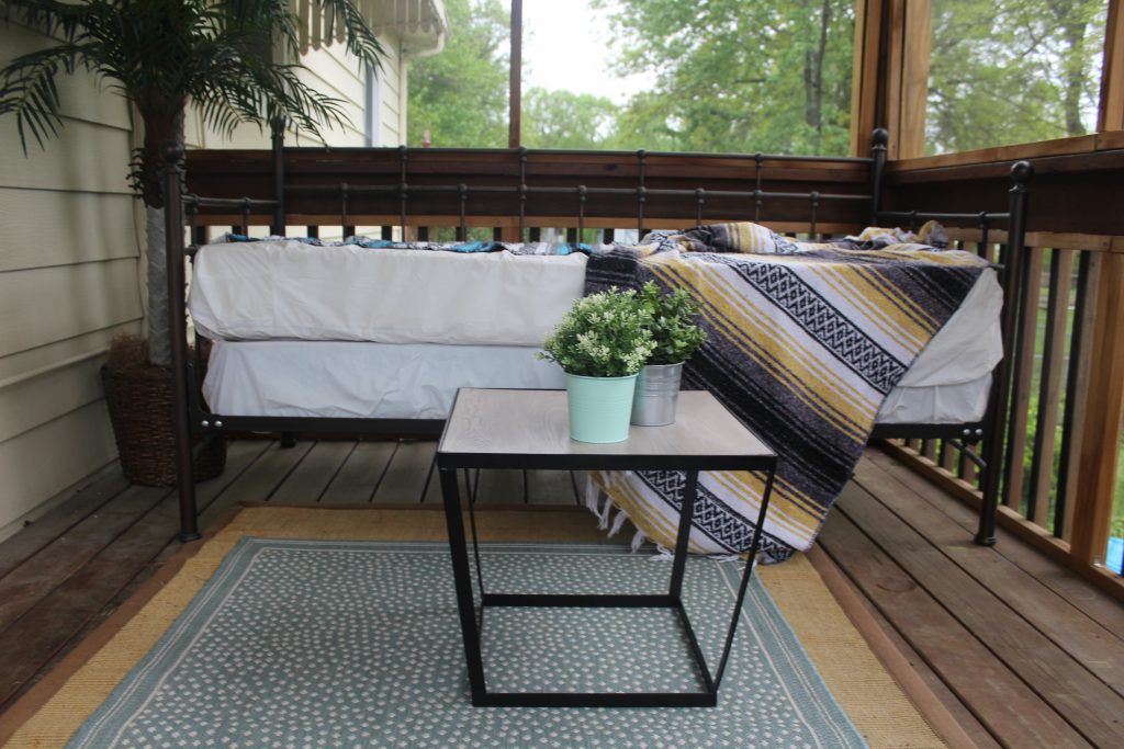 A New Rug and Table for our Porch via Life on Shady Lane blog