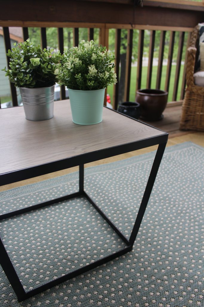 A New Rug and Table for our Porch via Life on Shady Lane blog