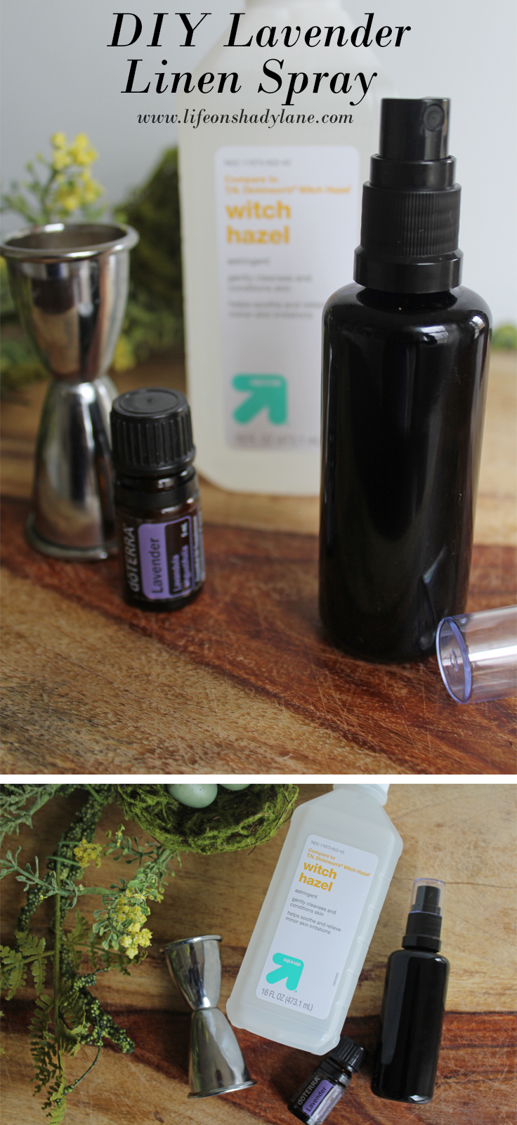 DIY Lavender Linen Spray via Life on Shady Lane blog