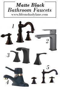 Matte Black Bathroom Faucets - Affordable and Pretty!