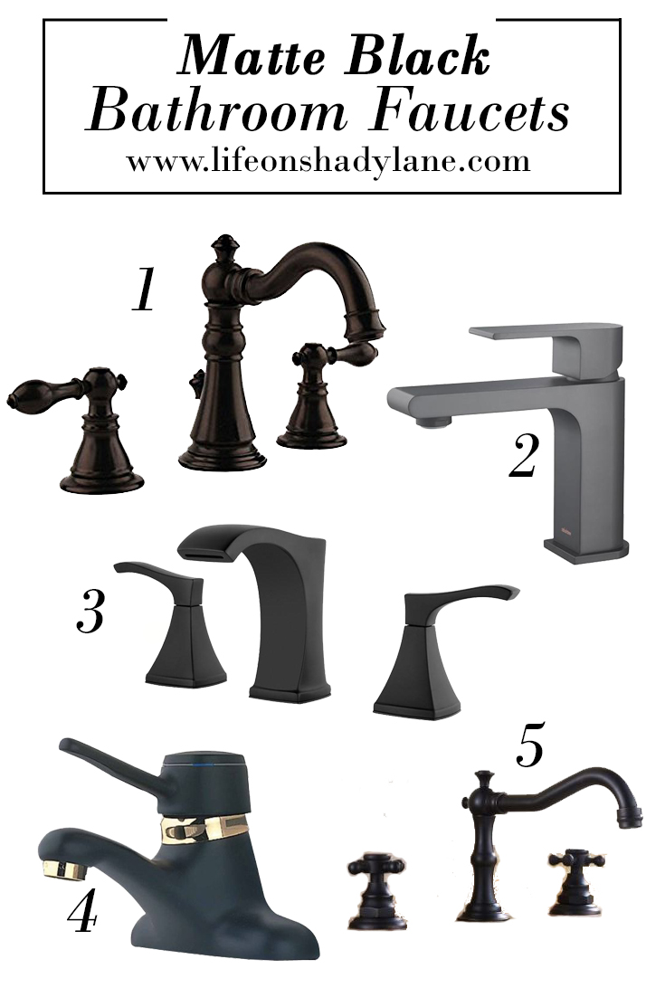 Matte Black Bathroom Faucets - Affordable and Pretty! 