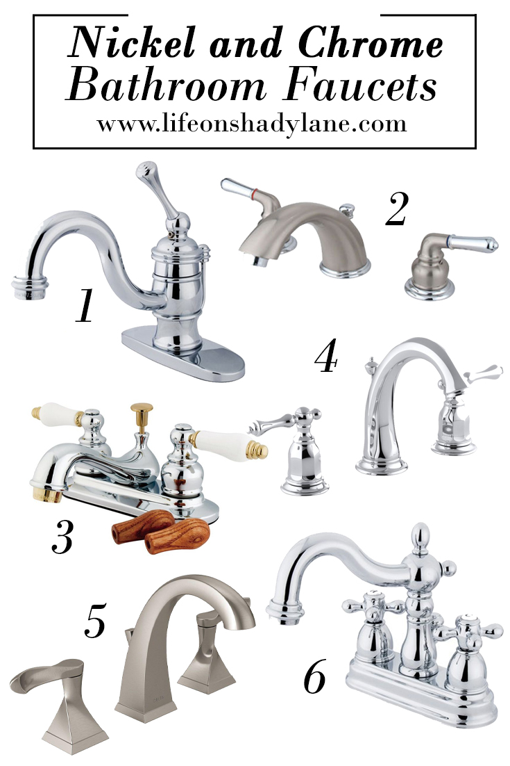 Nickel and Chrome Bathroom Faucets - Affordable and Pretty!