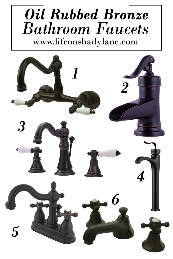 Oil Rubbed Bronze Bathroom Faucets - Affordable and Pretty!