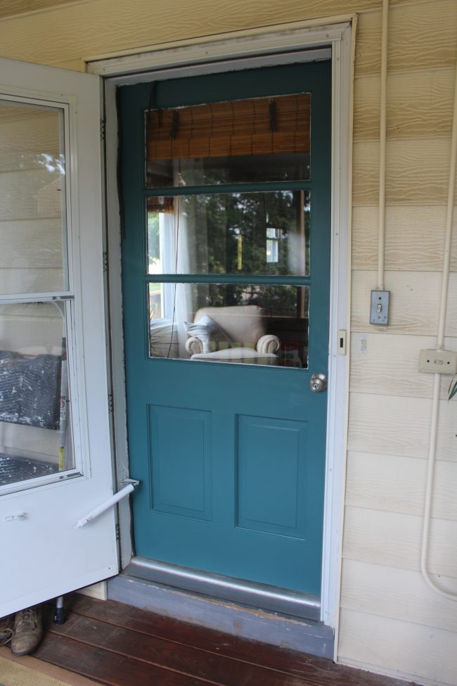 Screened In Porch Door Makeover