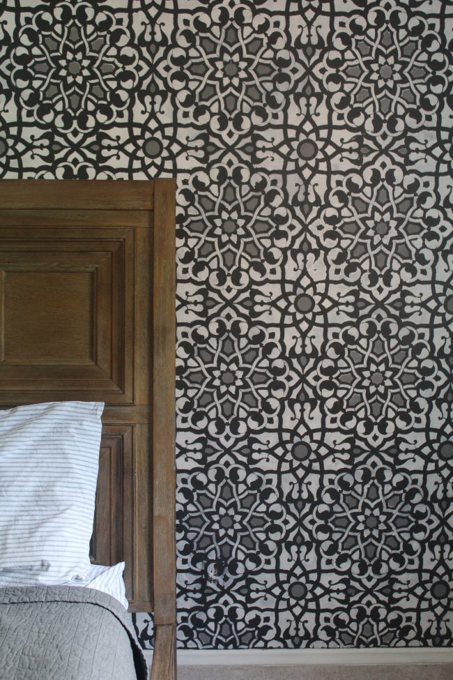 Master Bedroom Progress: Stenciled Wall