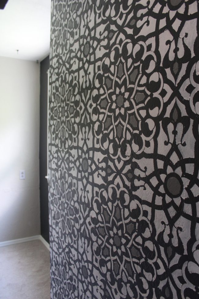 Master Bedroom Progress: Stenciled Wall