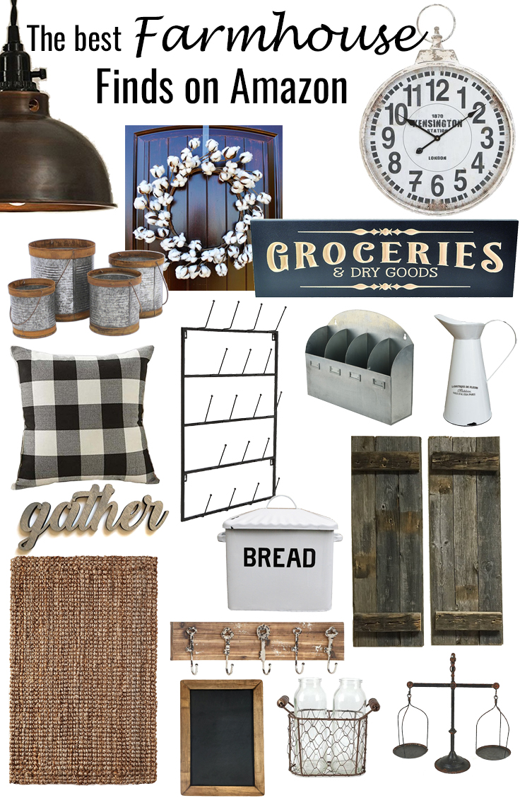 The best farmhouse finds on Amazon || Kansas City life, home, and style blogger Megan Wilson shares a roundup of her favorite farmhouse finds available on Amazon. Refresh your home with some cute farmhouse style!