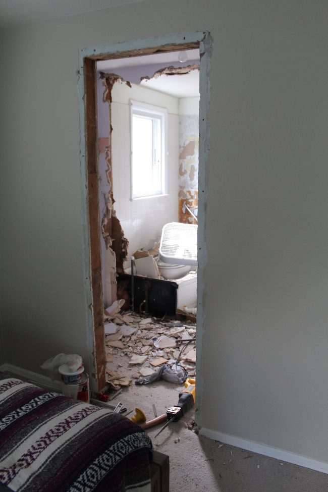 Upstairs Bathroom: Demo Day