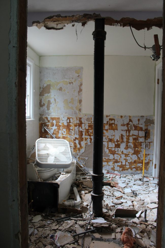 Upstairs Bathroom: Demo Day