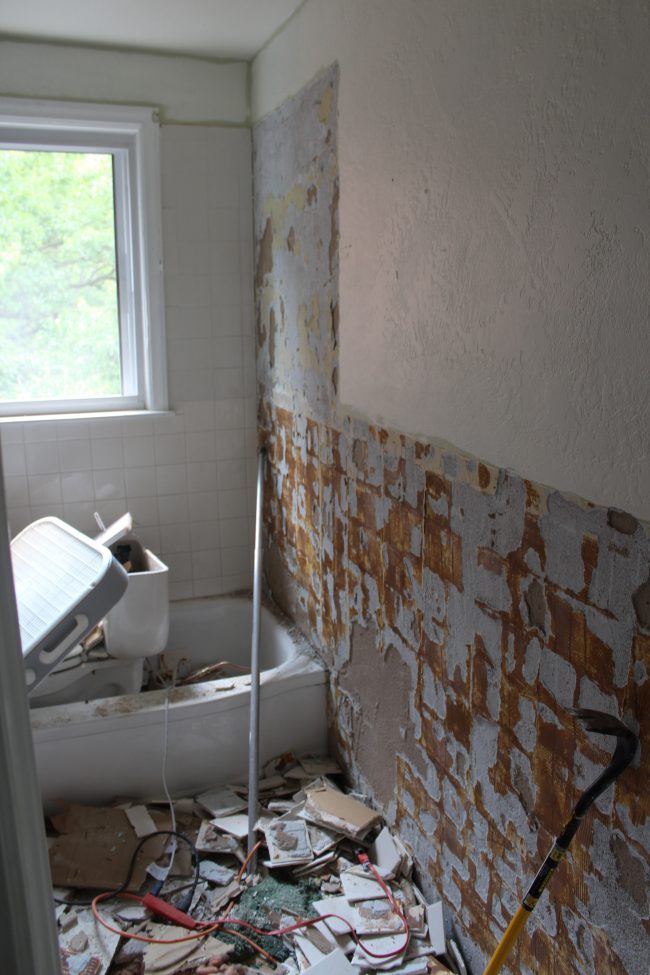 Upstairs Bathroom: Demo Day