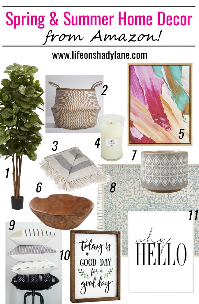 Spring and Summer Home Decor from Amazon - perfect for a home decor refresh! 