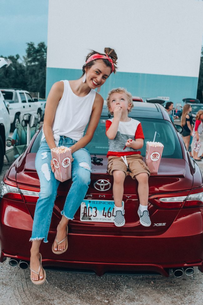 A Drive-In Movie night with Toyota; fun summer activities to do with kids