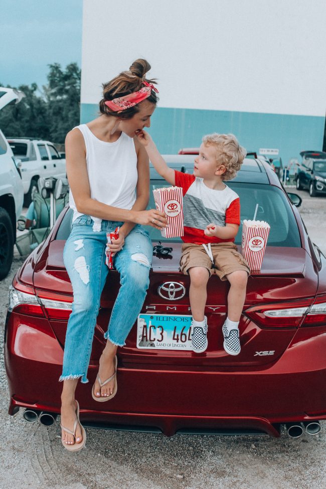 A Drive-In Movie night with Toyota; fun summer activities to do with kids