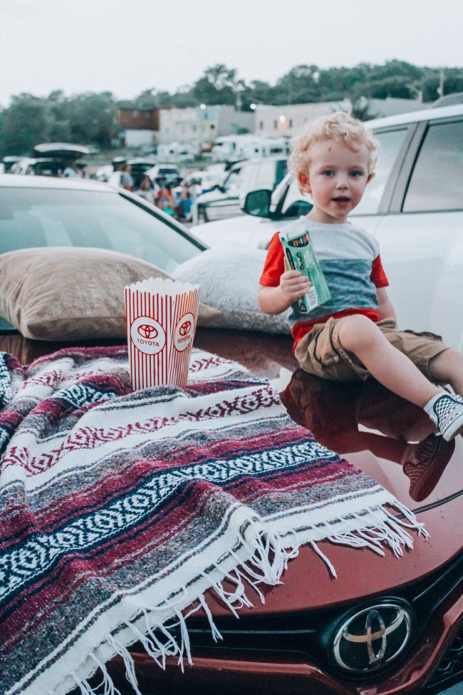 A Drive-In Movie night with Toyota; fun summer activities to do with kids