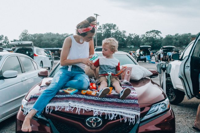 A Drive-In Movie night with Toyota; fun summer activities to do with kids