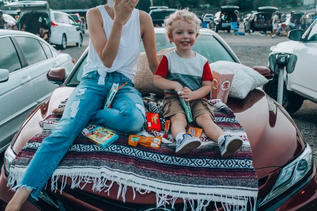 A Drive-In Movie night with Toyota; fun summer activities to do with kids