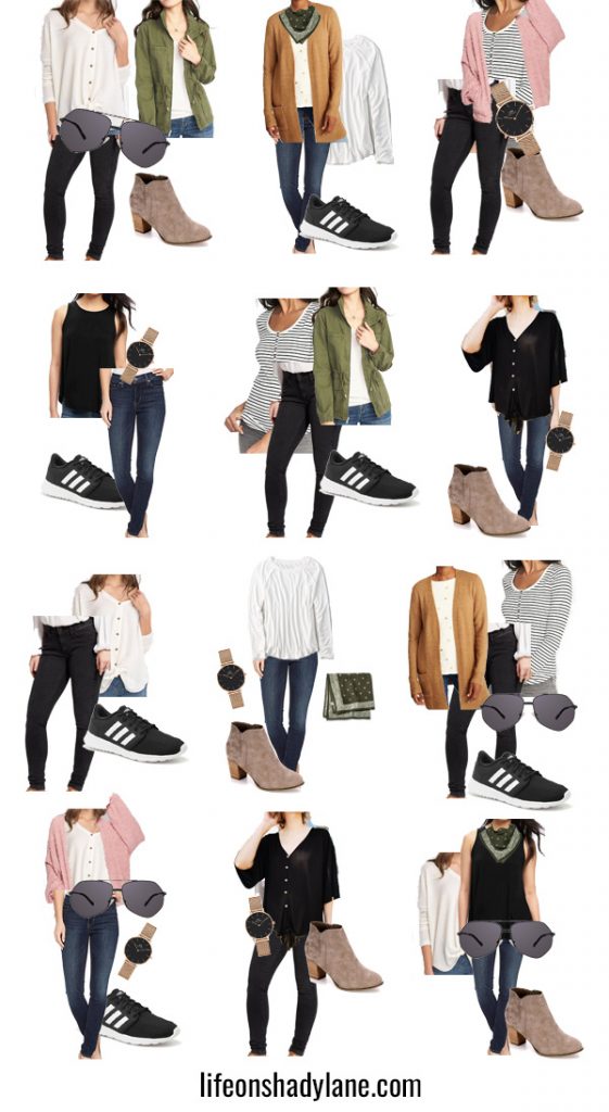 Neutral Fall Capsule Wardrobe - create the perfect Fall wardrobe, endless possibilities with just 15 pieces!