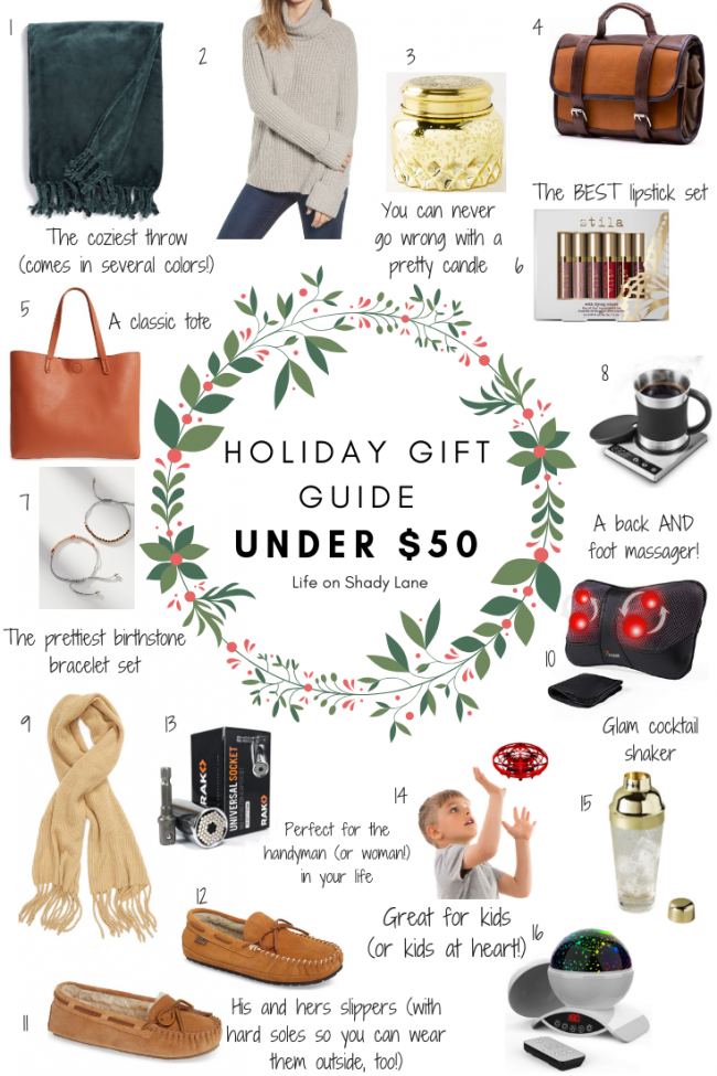 $50 christmas gifts for her