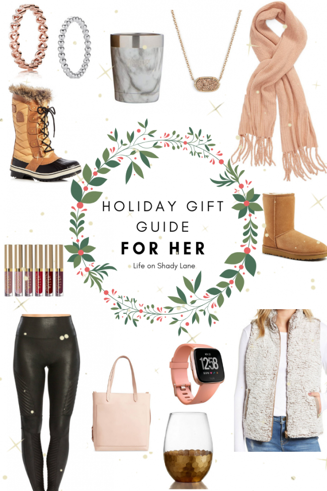 Kansas City Life, Home, and Style blogger Megan Wilson shares her holiday gift guide: for her - the perfect Christmas gift for all of the women in your life! || Life on Shady Lane blog