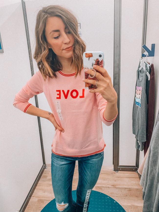 Valentine's Day outfit | Kansas City life, home, and style blogger Megan Wilson shares an Old Navy try on session from January 2019 | #casualstyle #winterfashion #valentinesday